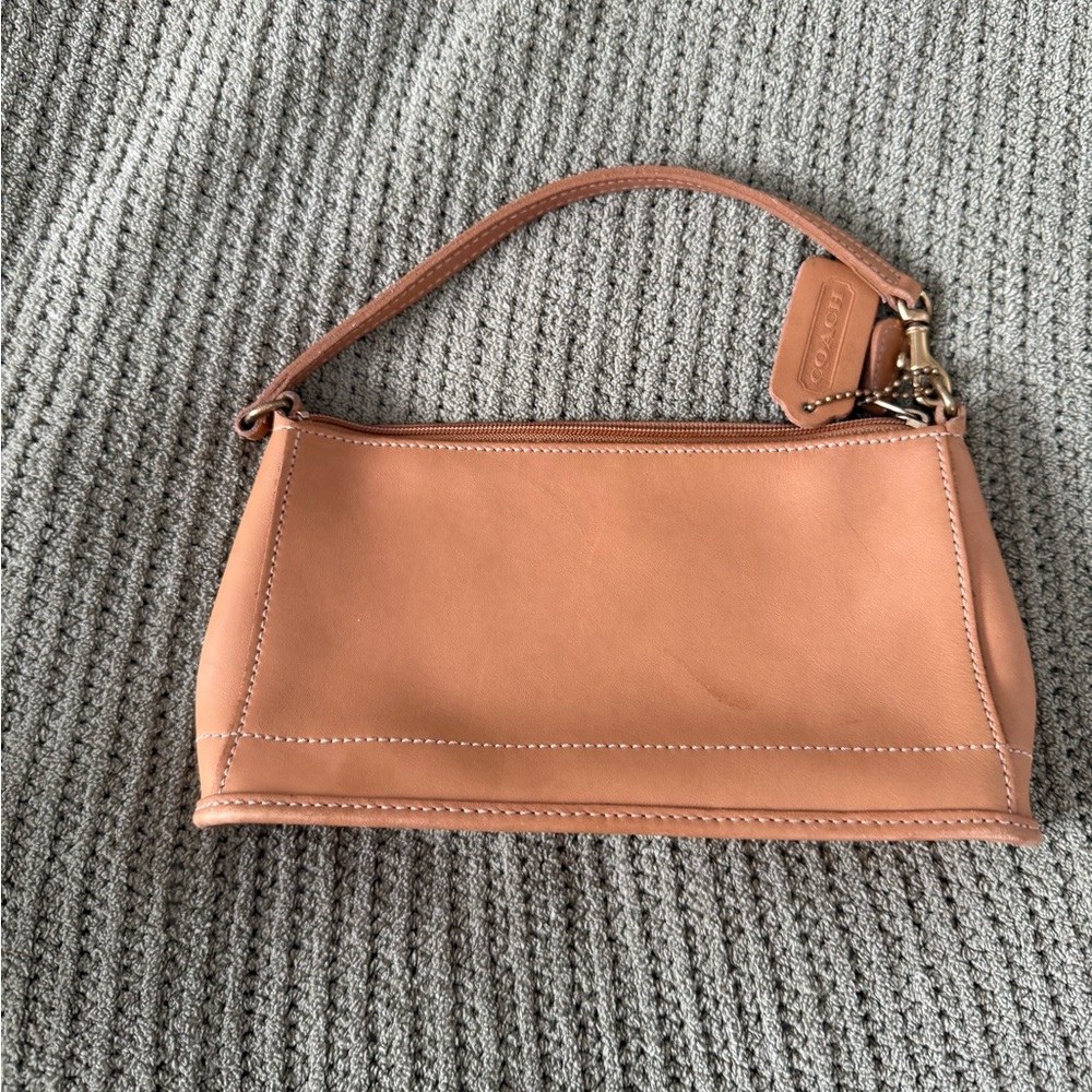Coach 9311 Demi Bleeker min baguette Tan Leather Women's Bag - Picture 2 of 5